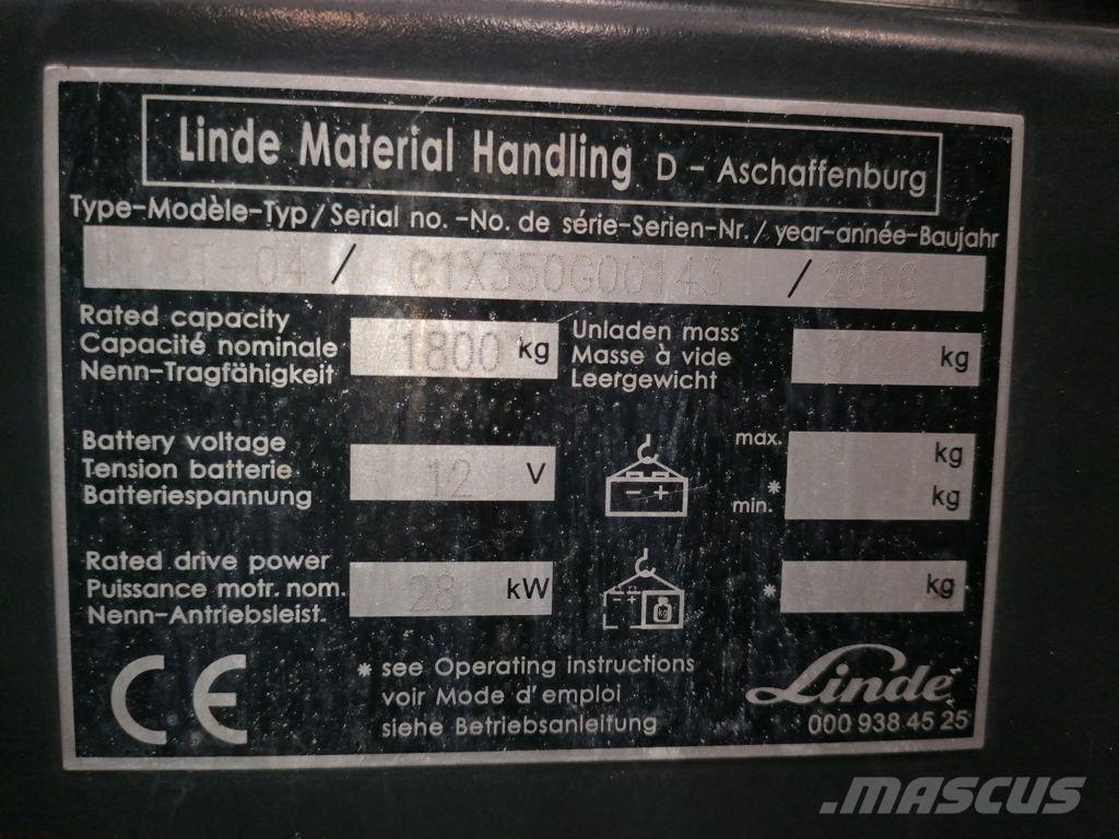 Linde H18T-04 Gas Stapler