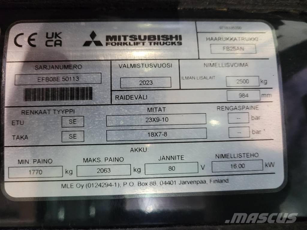 Mitsubishi FB 25 AN Elektro Stapler