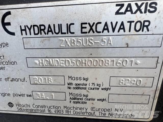 Hitachi ZX85US-5A Midibagger  7t - 12t