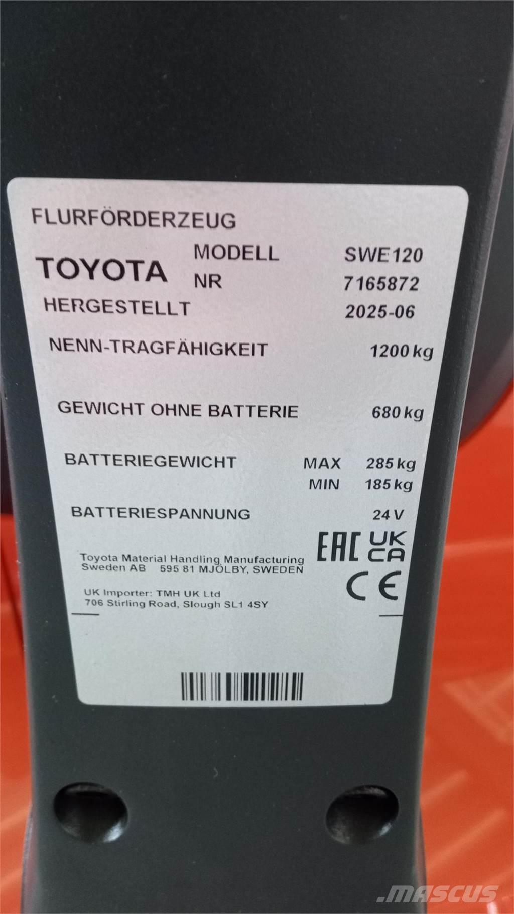 Toyota SWE120 Deichselstapler