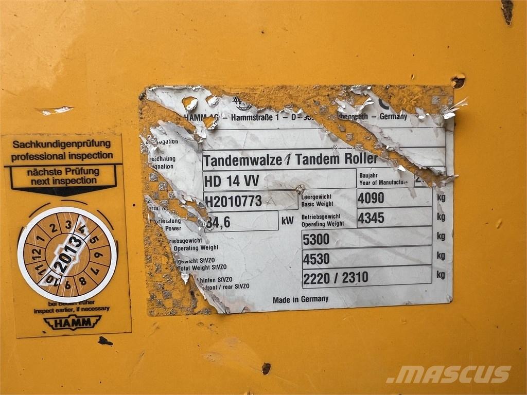 Hamm HD 14 VV Tandemwalzen