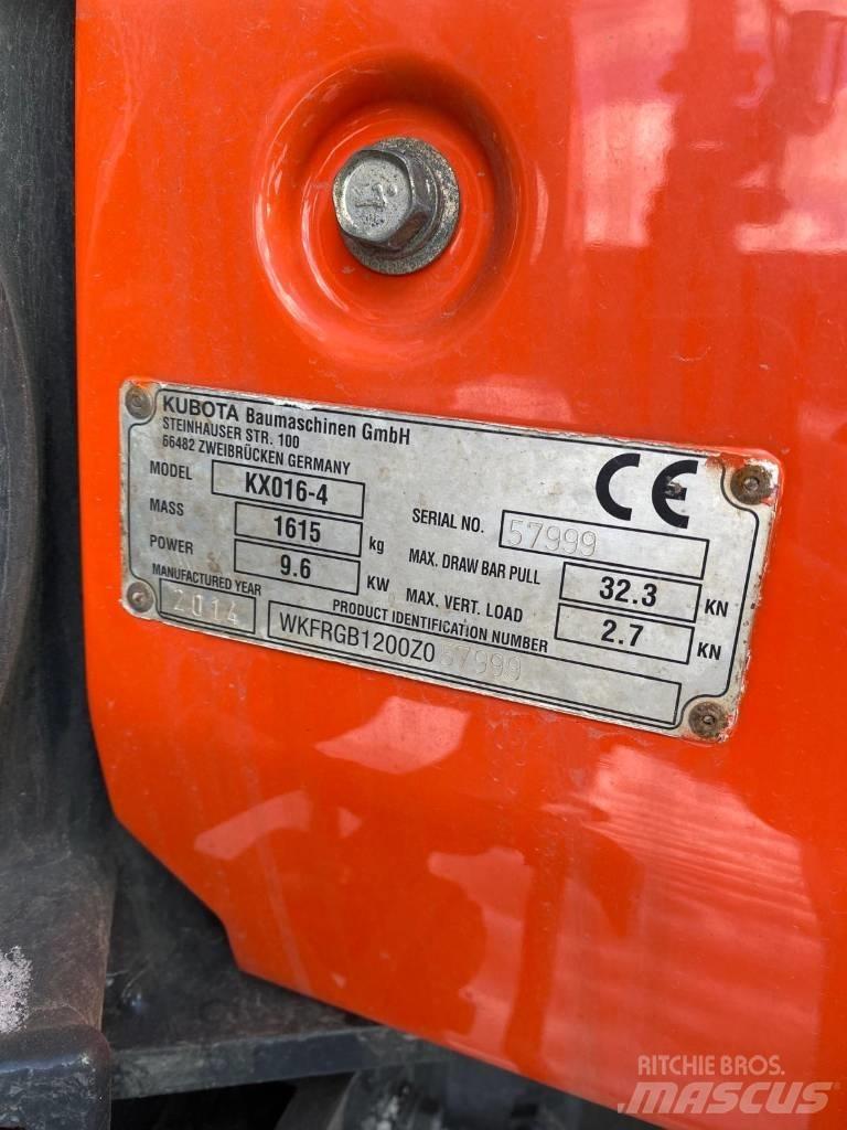 Kubota KX016-4 Minibagger < 7t