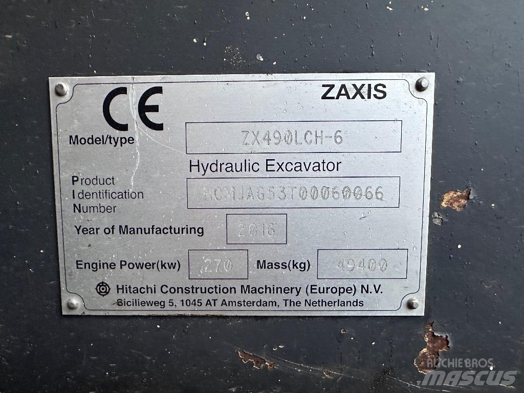 Hitachi ZX 490 LCH Raupenbagger