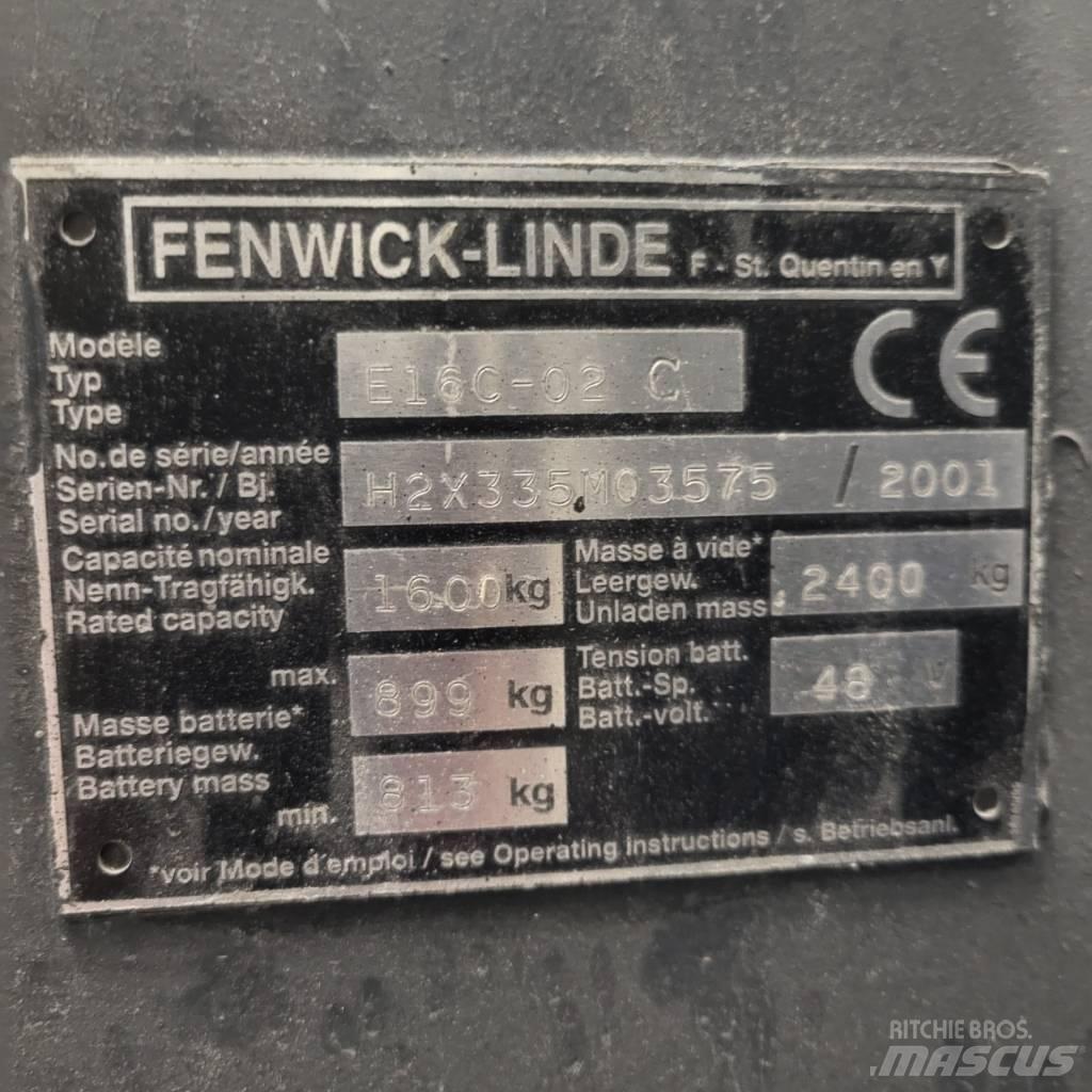 Linde E16C-02 Elektro Stapler