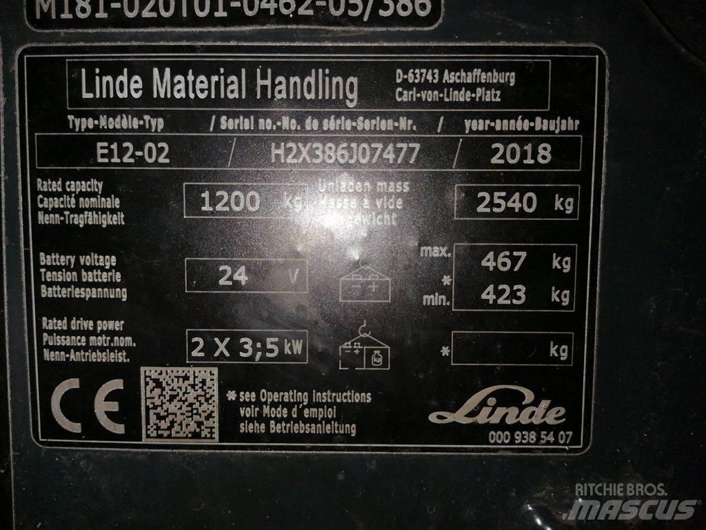 Linde E12-02 Elektro Stapler