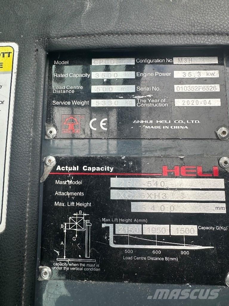 Heli CPCD 35 Diesel Stapler