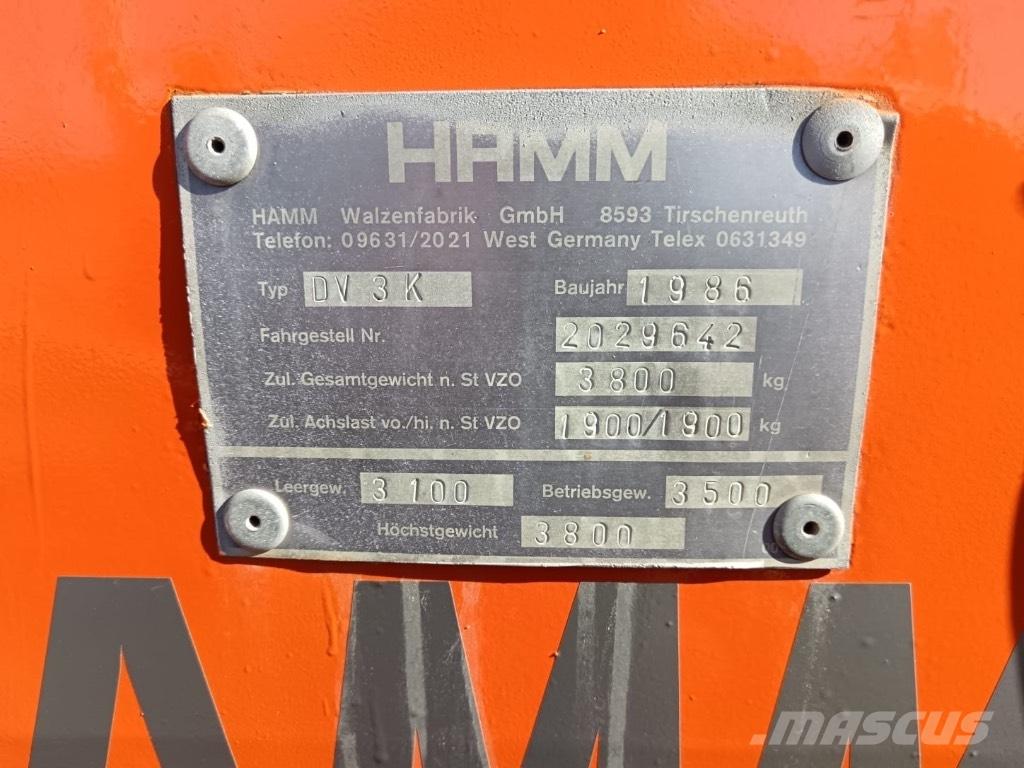 Hamm DV 3 K Tandemwalzen