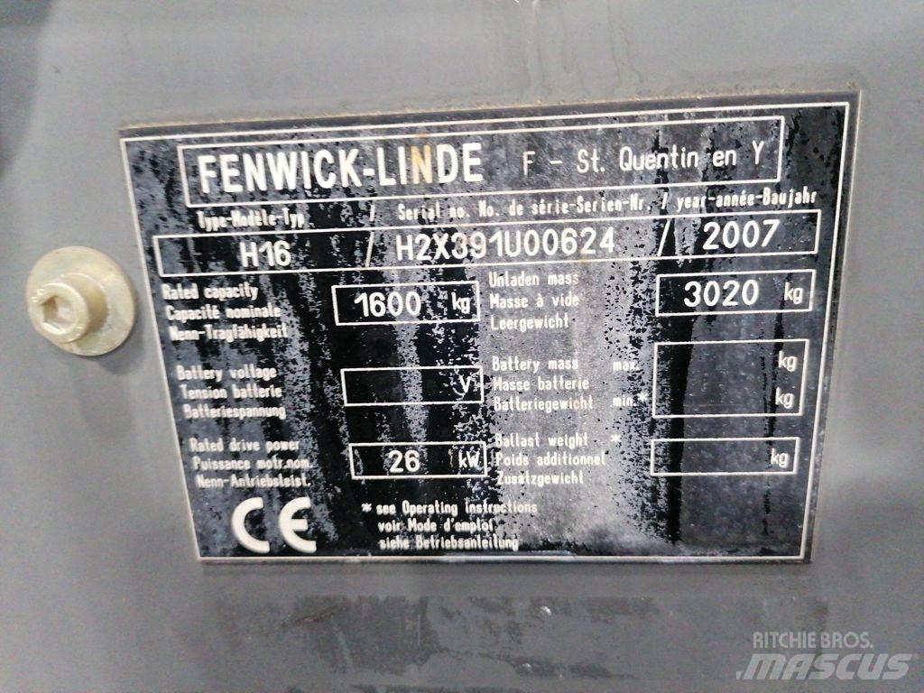 Linde H16D Diesel Stapler