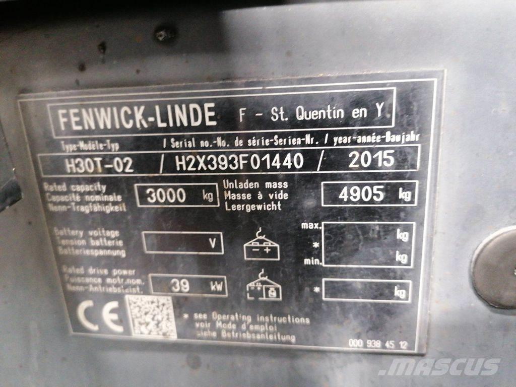 Linde H30T-02 Gas Stapler