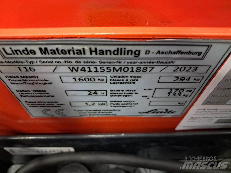 Linde T16 Niedergabelstapler