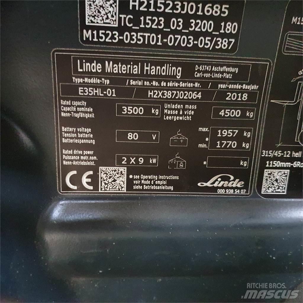 Linde E35HL Elektro Stapler