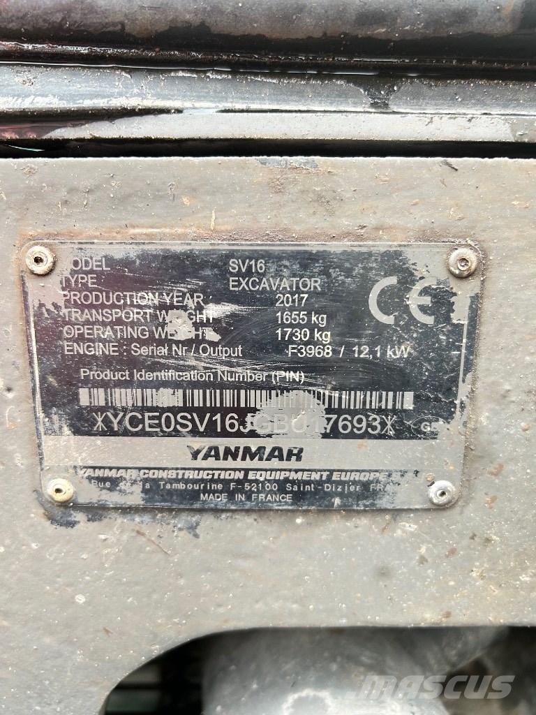 Yanmar SV 16 Minibagger < 7t