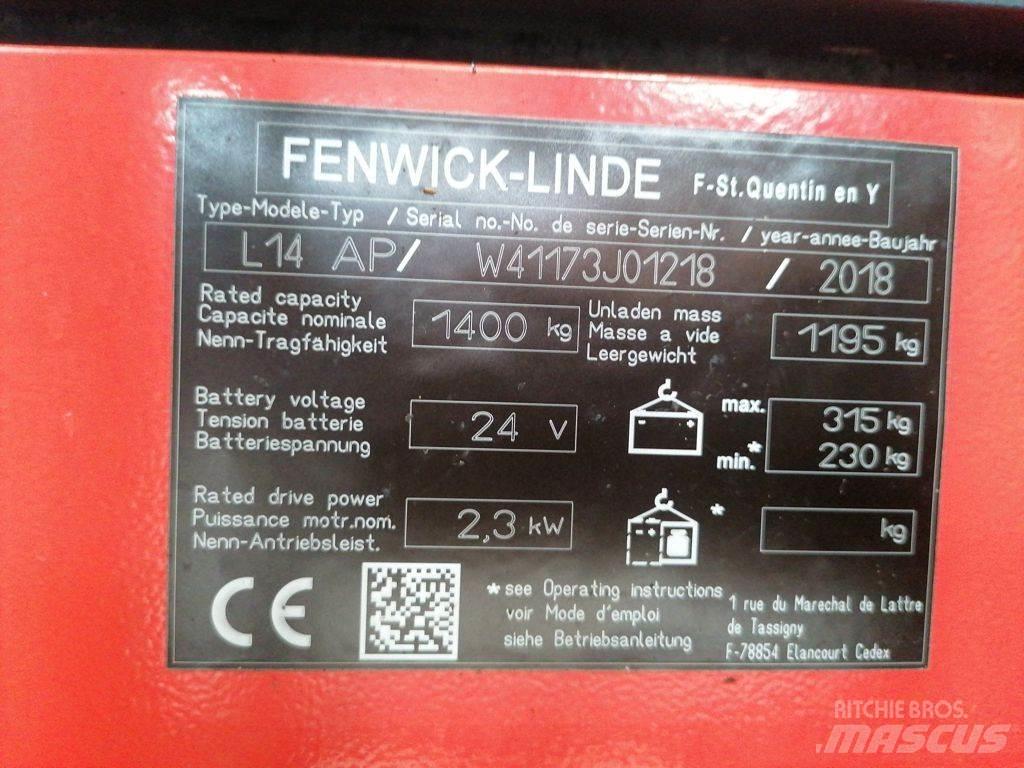 Linde L14 AP Deichselstapler