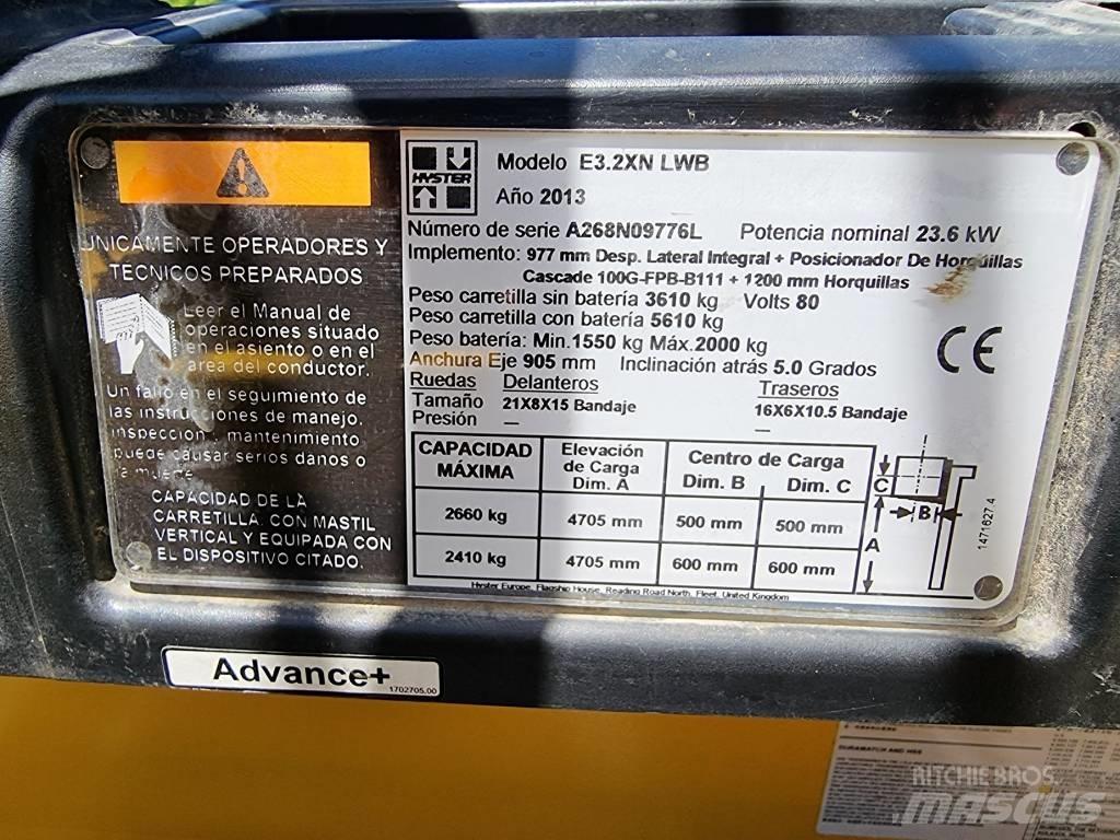 Hyster E 3.20 XN LWB Elektro Stapler