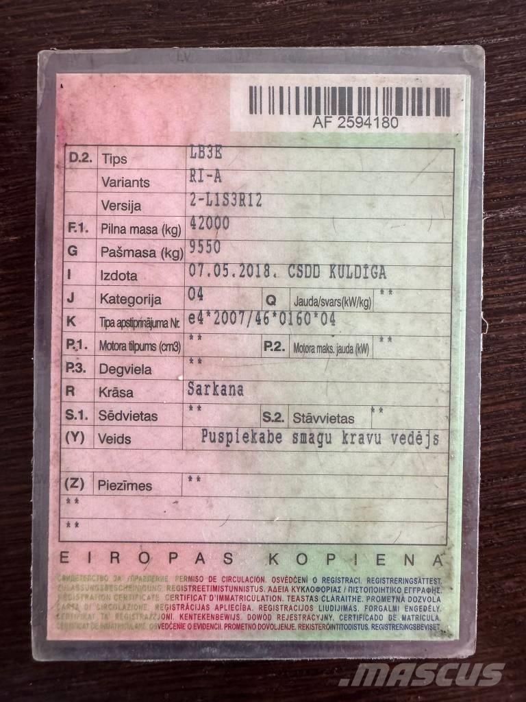 Kässbohrer Lowbed Dollyanhänger