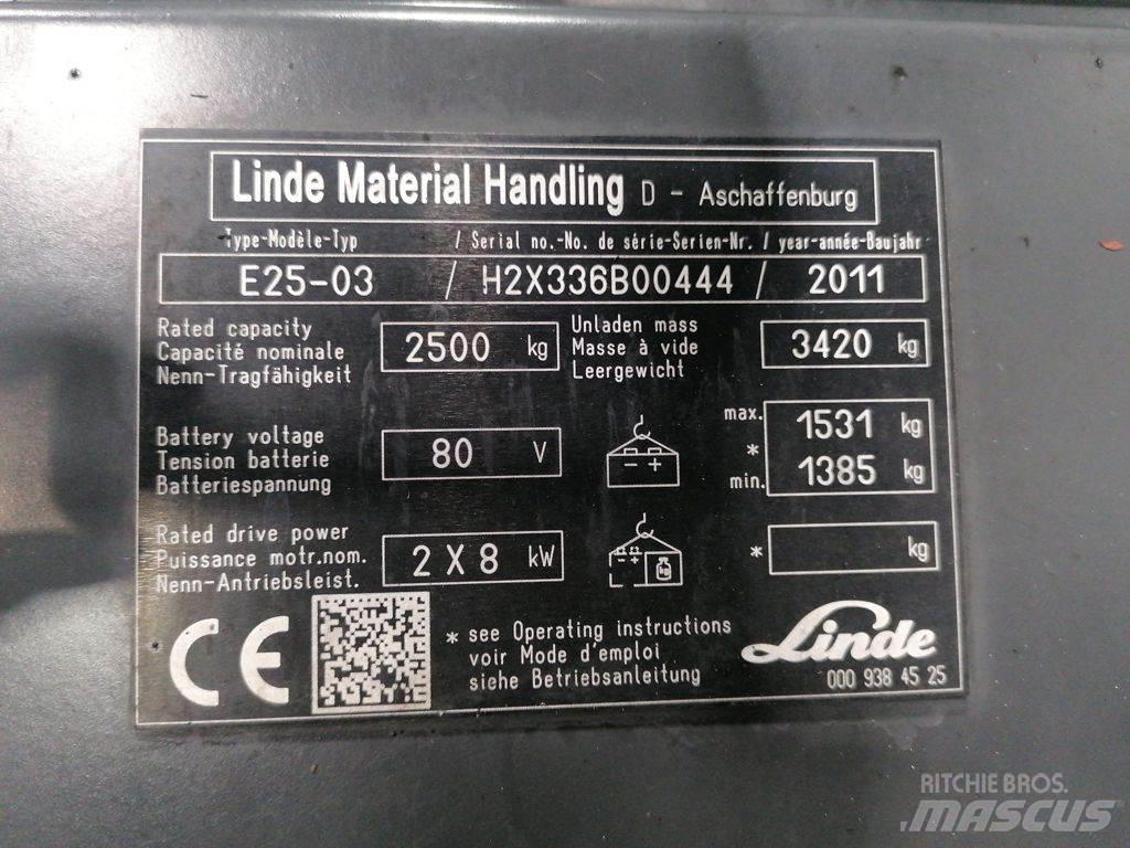 Linde E25-03 Elektro Stapler