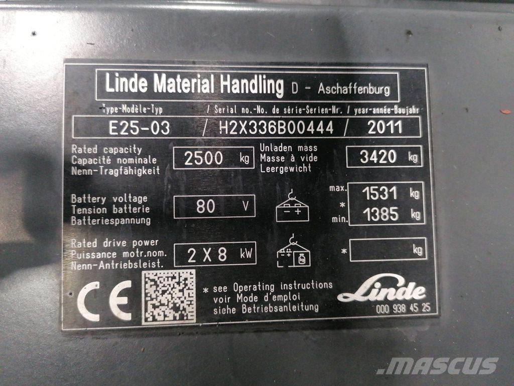 Linde E25-03 Elektro Stapler