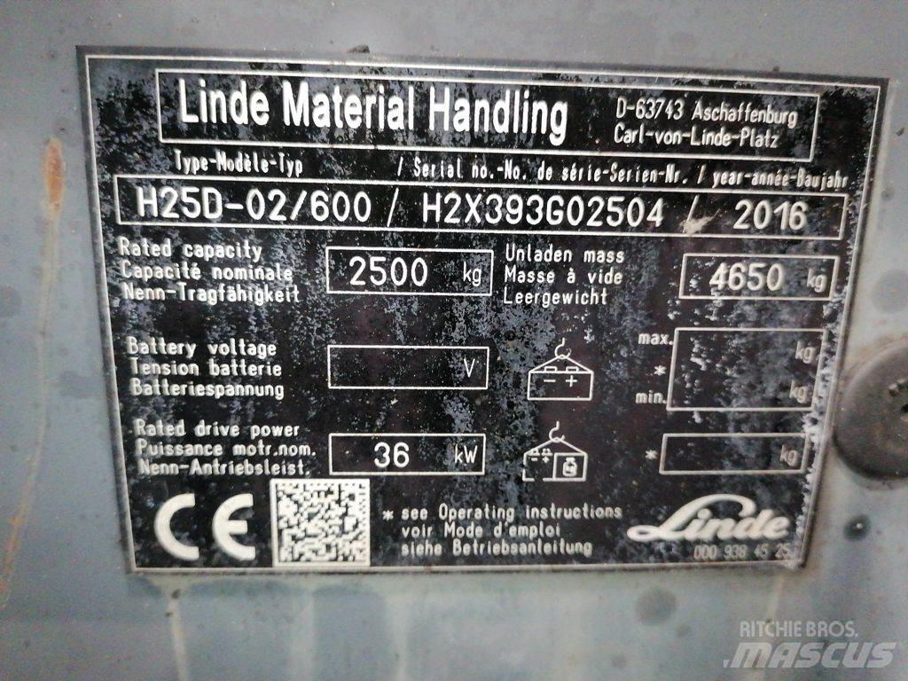 Linde H25D-02/600 Gas Stapler