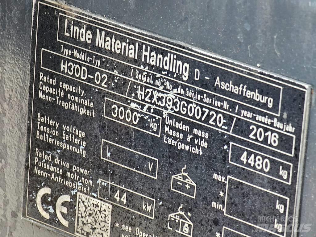 Linde H30D-02 Diesel Stapler