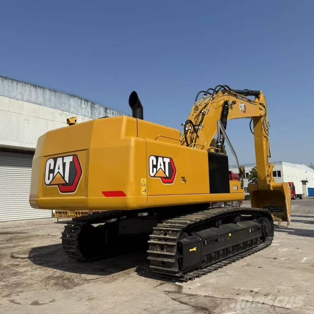 CAT 349D2L Materialumschlag
