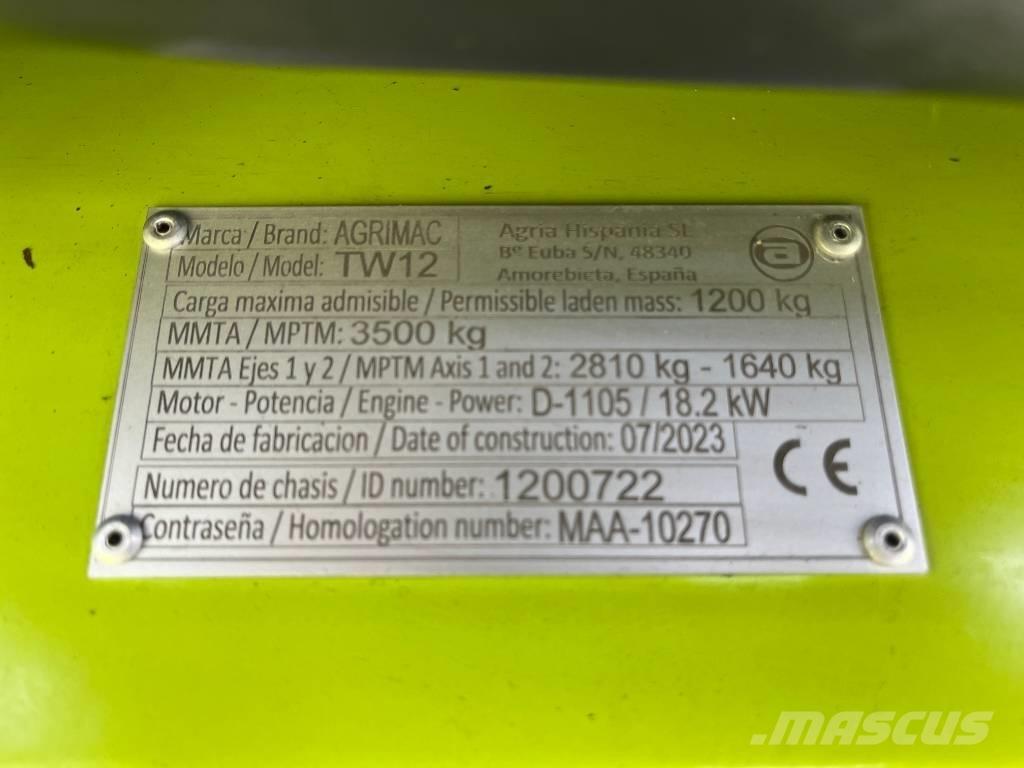Agrimac TW 12 4x4 Diesel Stapler