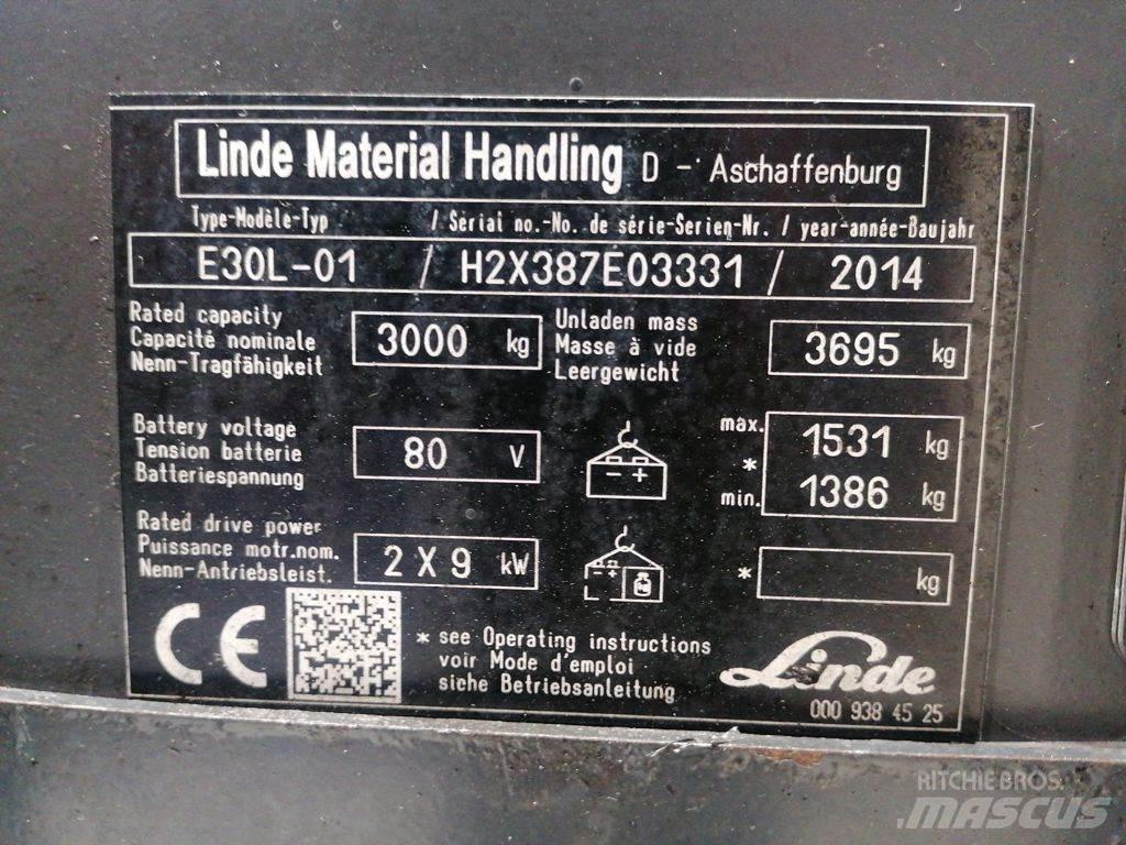 Linde E30L-01 Elektro Stapler