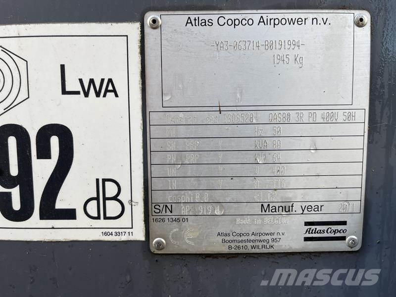 Atlas Copco QAS 80 Diesel Generatoren