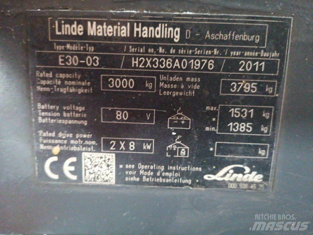 Linde E30-03 Elektro Stapler