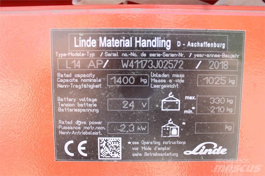 Linde L14APi Deichselstapler