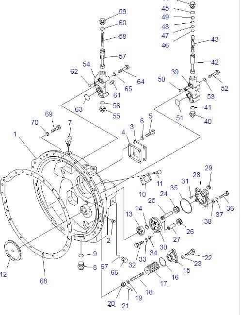Komatsu D85A-21 Getriebe