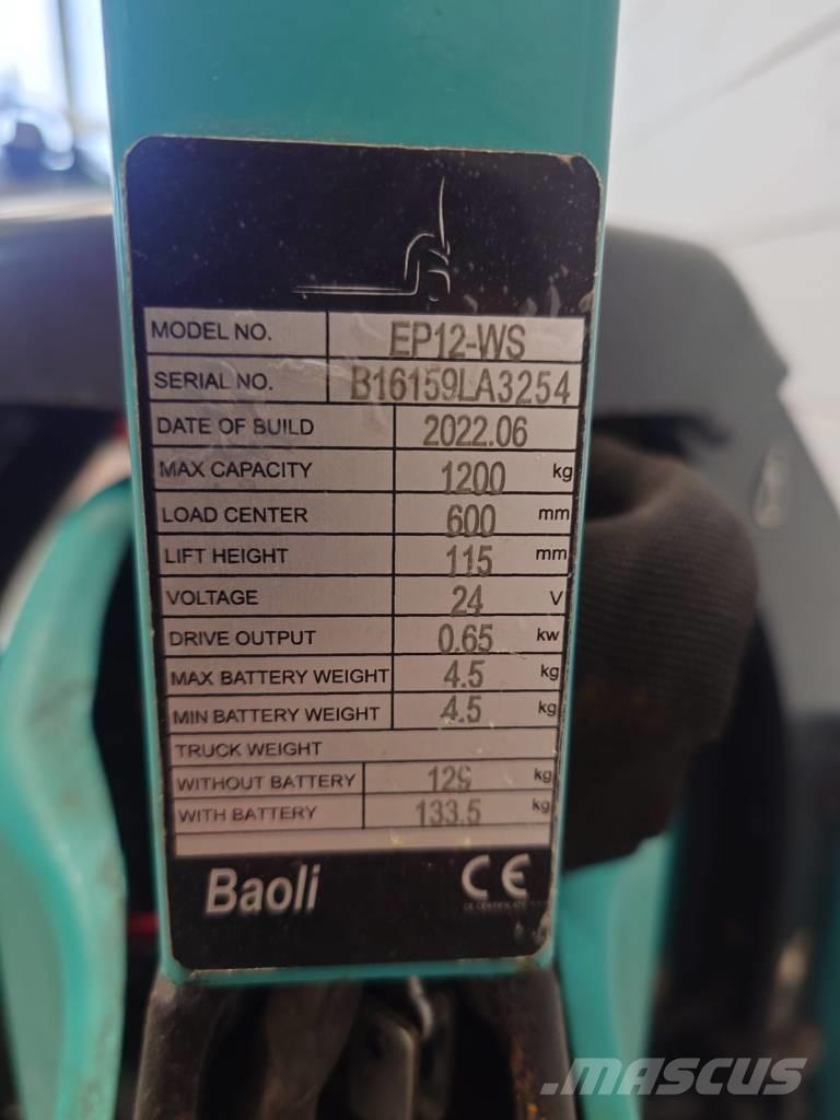 Baoli EP 12 Li-ION Niedergabelstapler