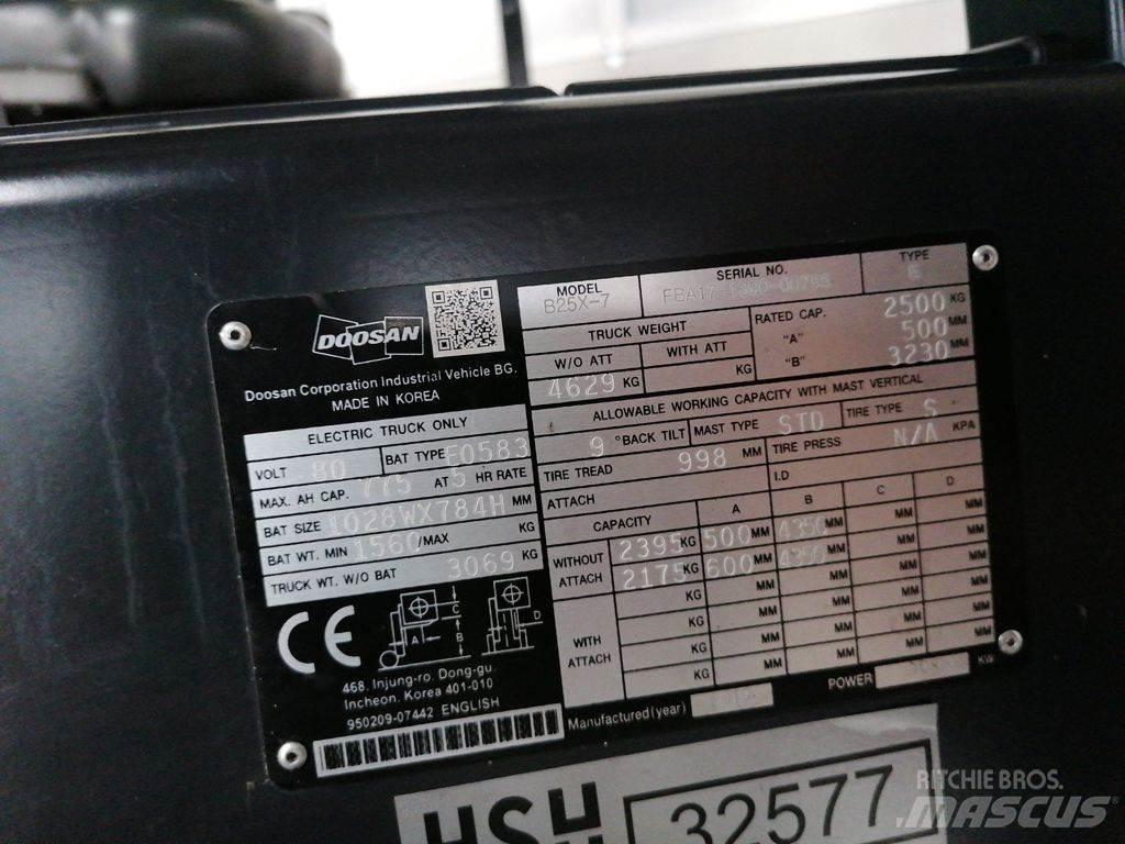 Doosan B25X-7 Elektro Stapler