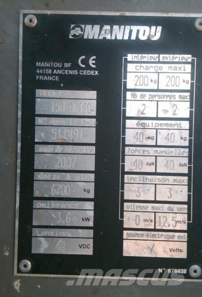 Manitou 150 AETJC Gelenkteleskoparbeitsbühnen