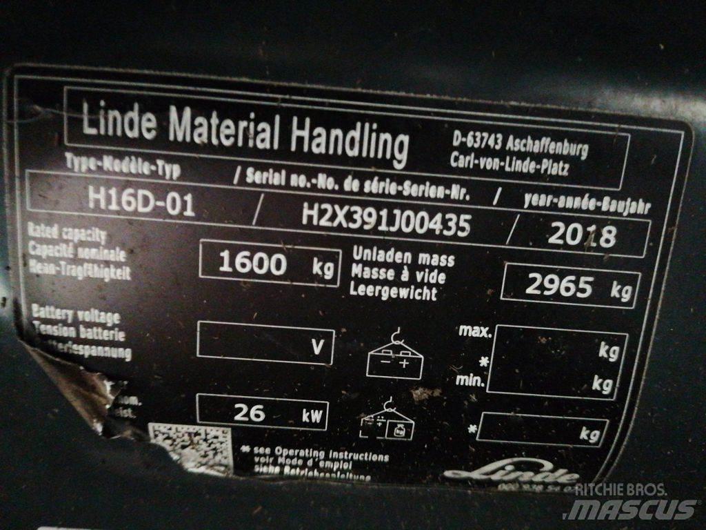 Linde H16D-01 Diesel Stapler