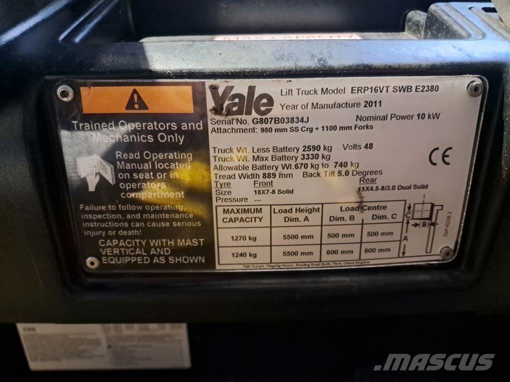 Yale ERP16VT Elektro Stapler