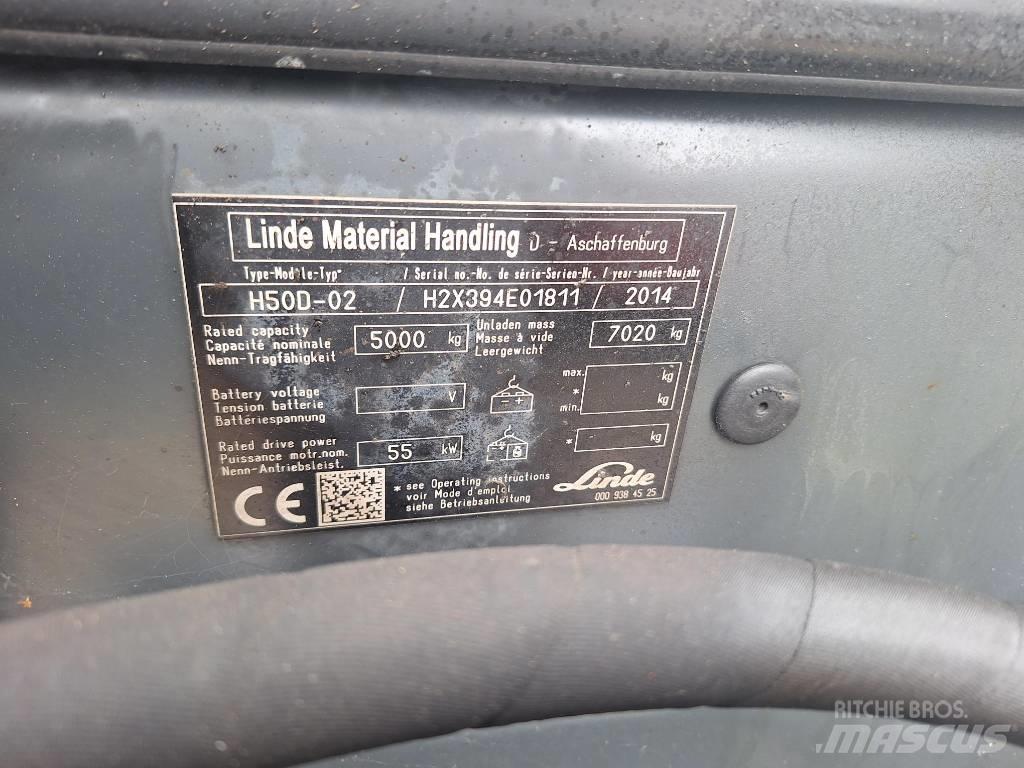 Linde H 50 D Diesel Stapler