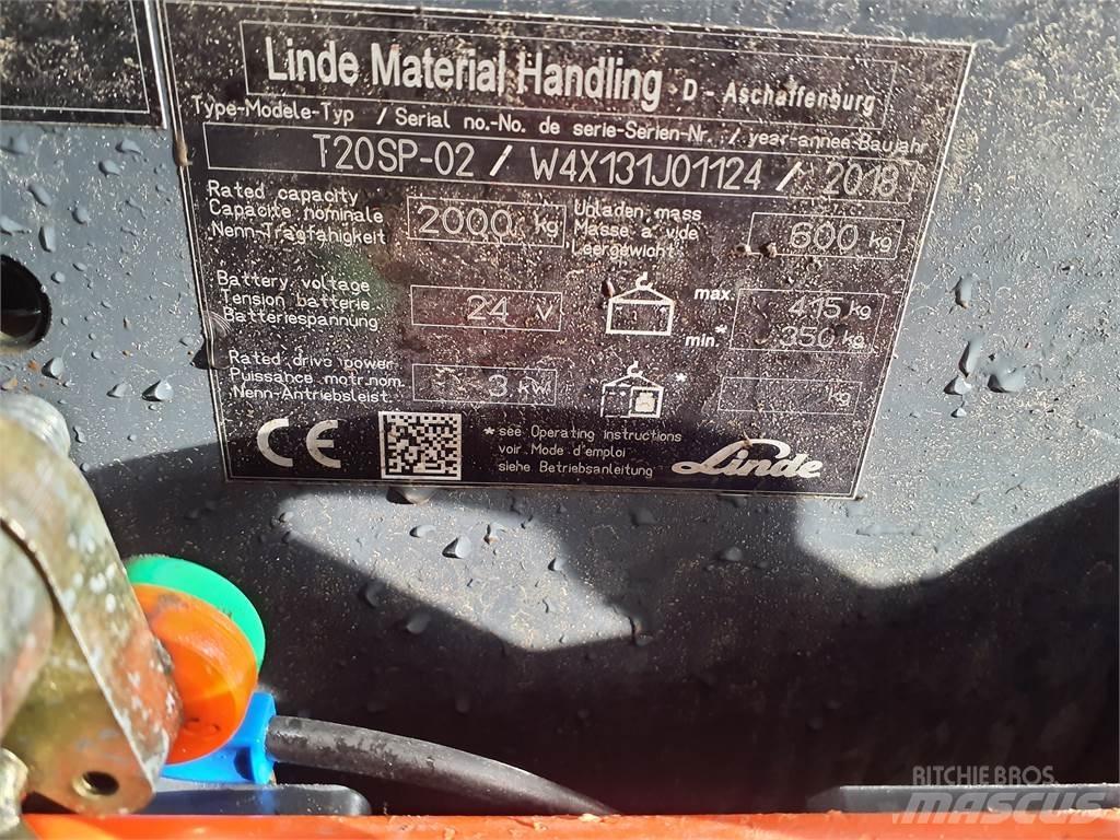 Linde T20SP kurz Niedergabelstapler