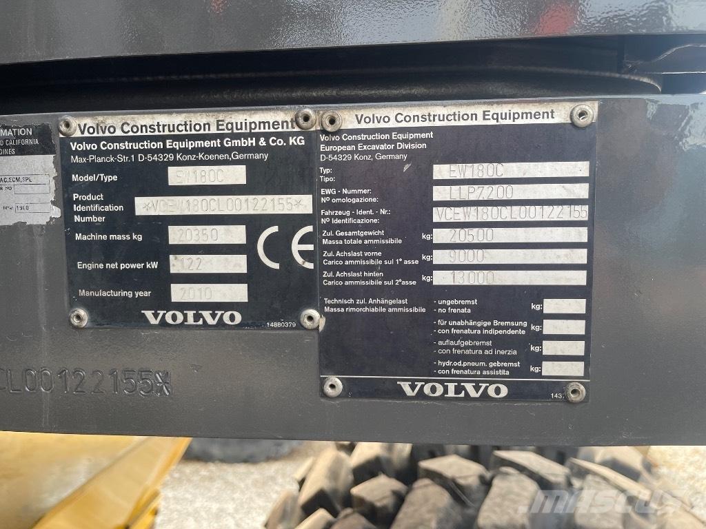 Volvo EW 180 C Mobilbagger