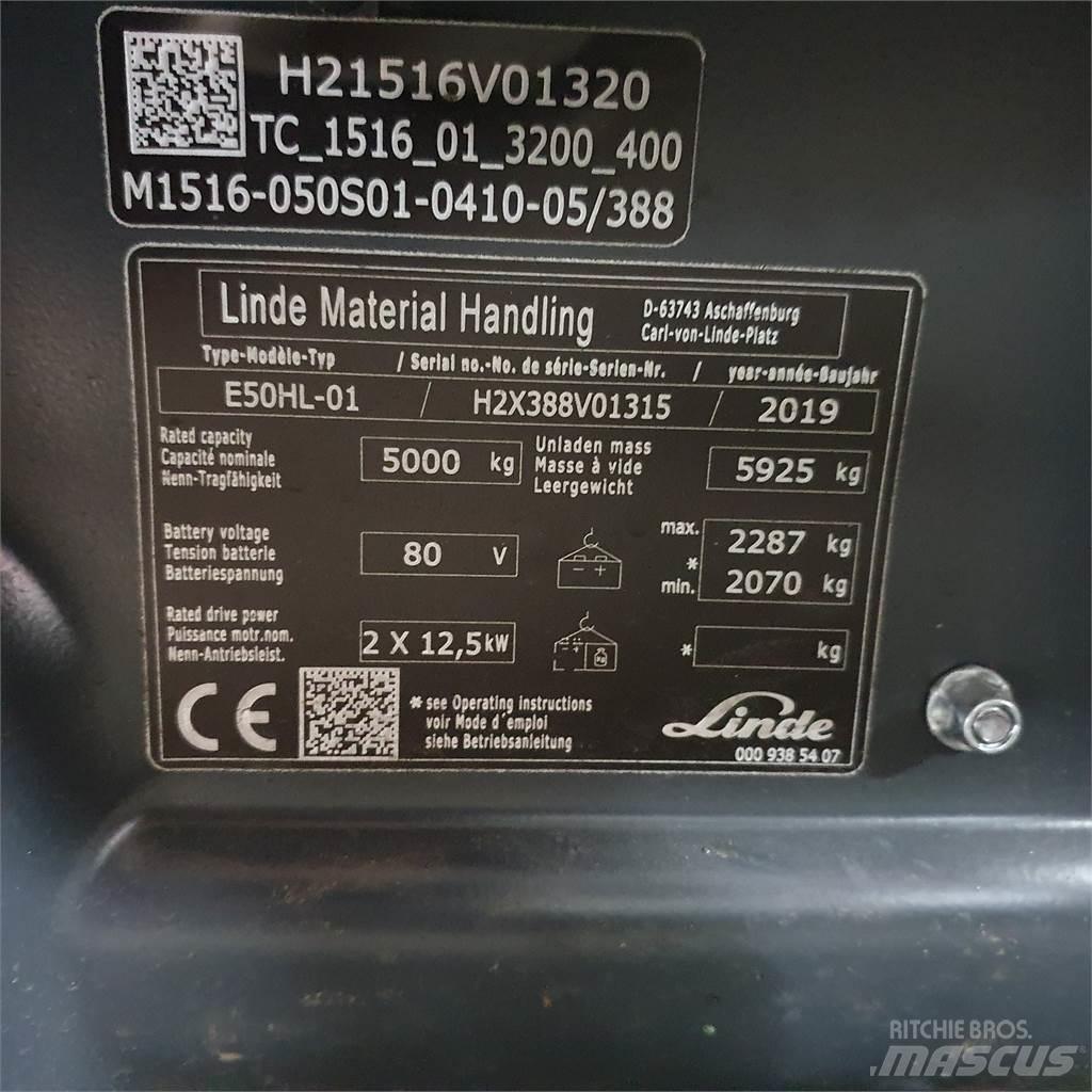 Linde E50HL Elektro Stapler