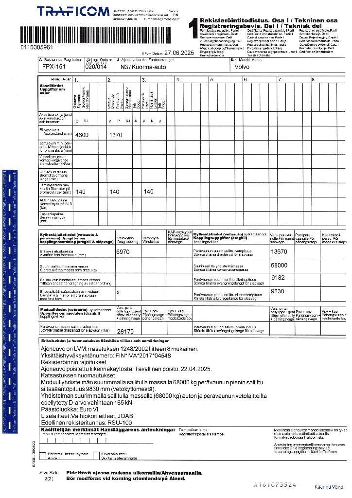 Volvo FH 540 Abrollkipper