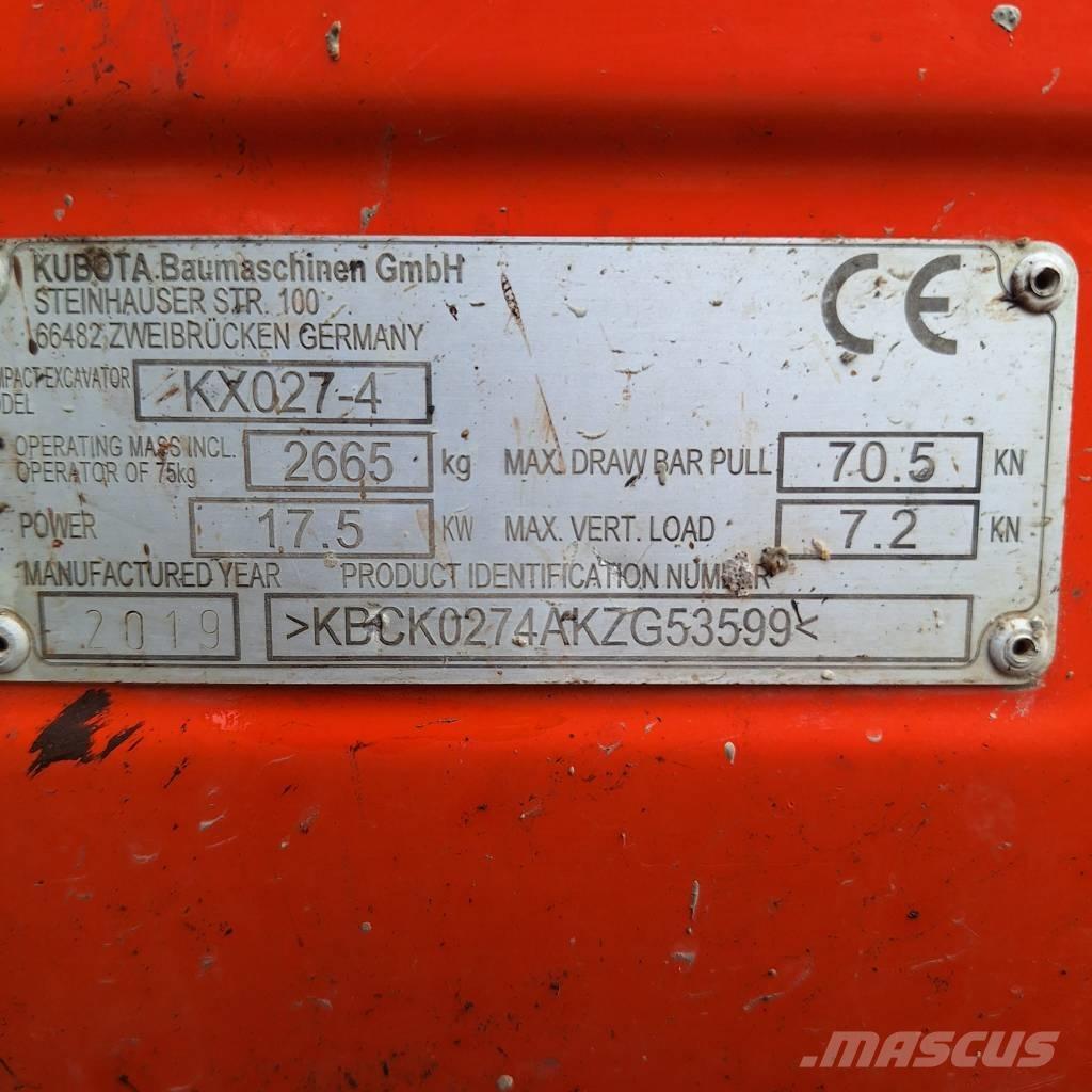 Kubota KX 027-4 Minibagger < 7t