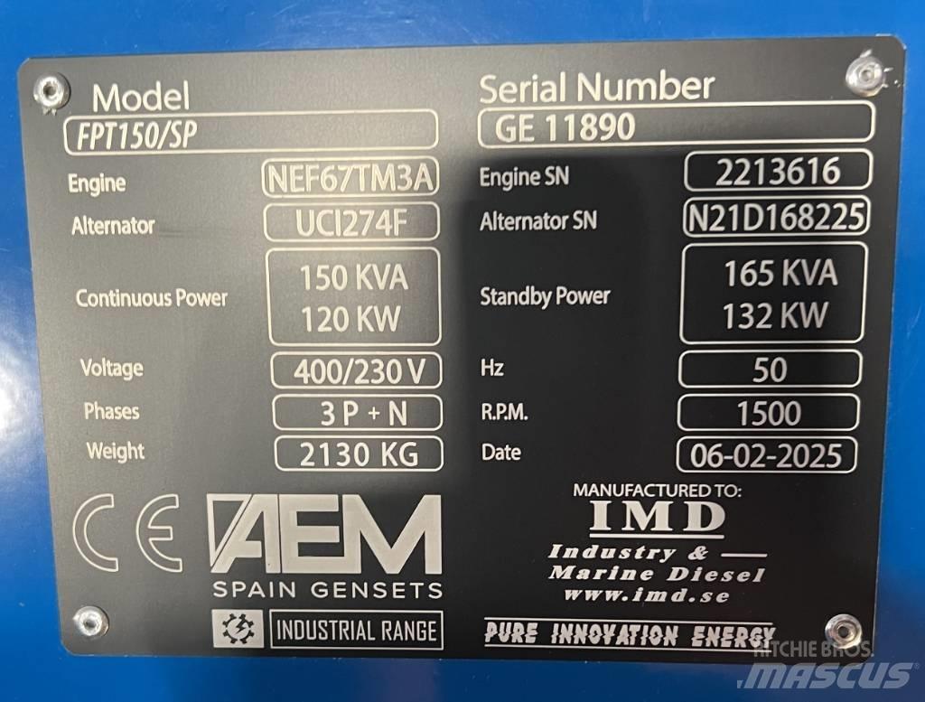 FPT 150/SP Diesel Generatoren