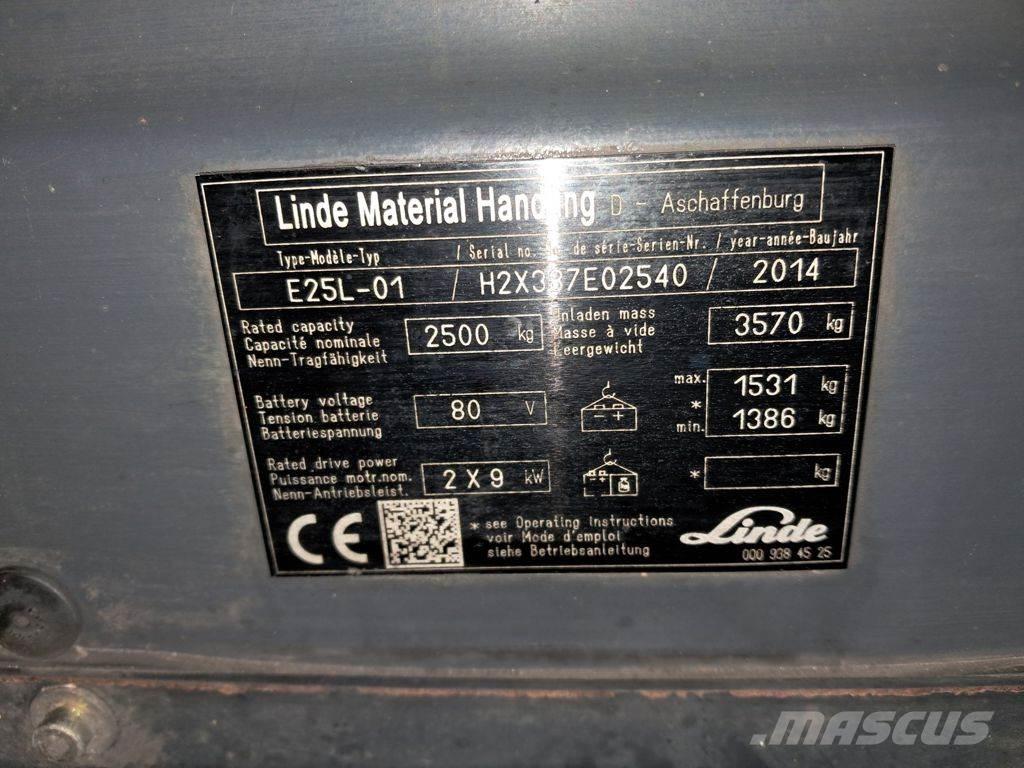 Linde E25L-01 Elektro Stapler
