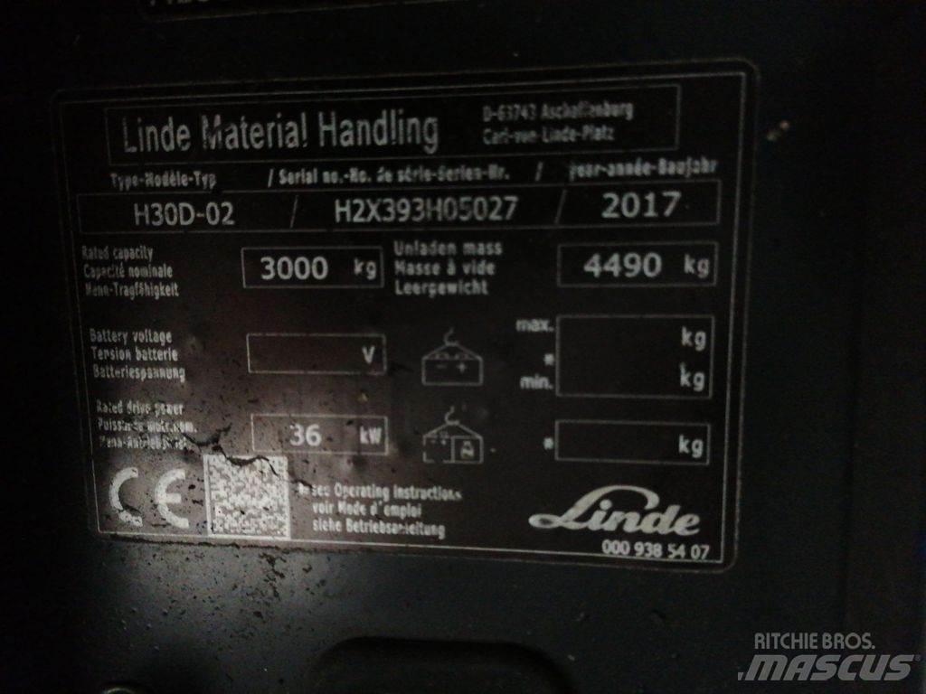 Linde H30D-02 Diesel Stapler