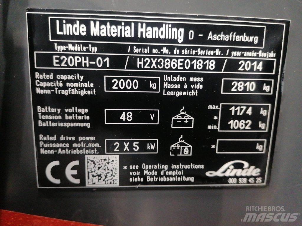 Linde E20PH-01 Elektro Stapler