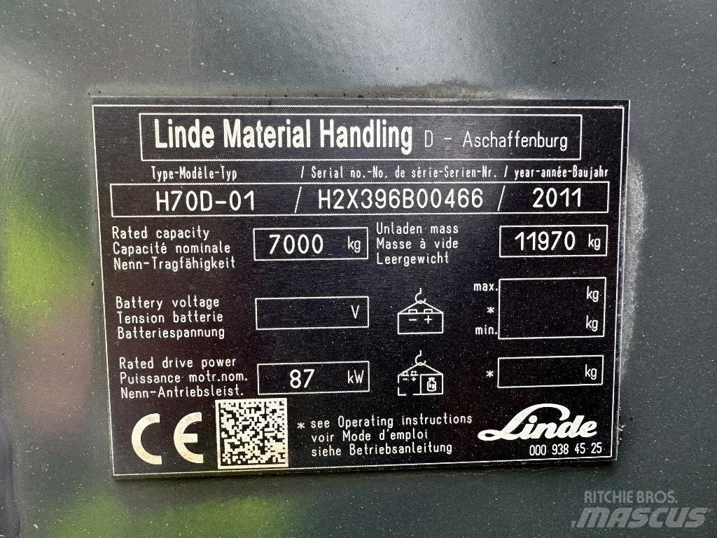 Linde H70D Diesel Stapler