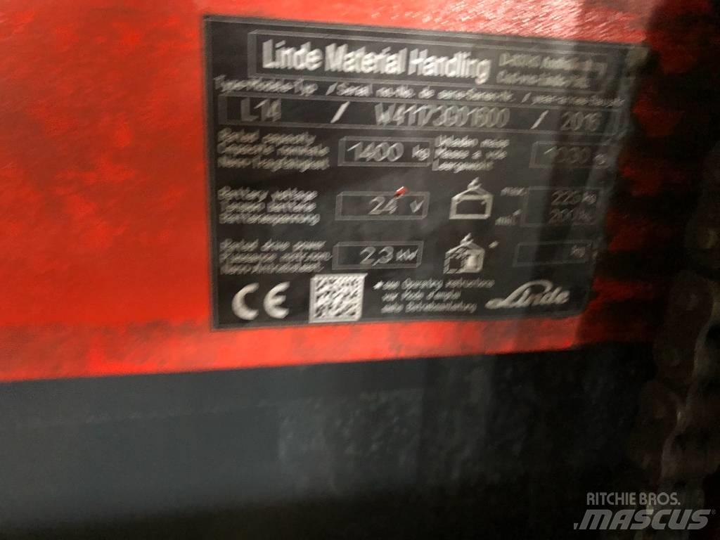 Linde H 16 T-01 Gas Stapler