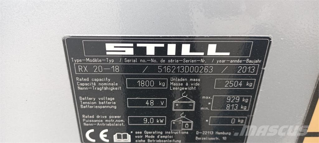 Still RX20-18 Elektro Stapler