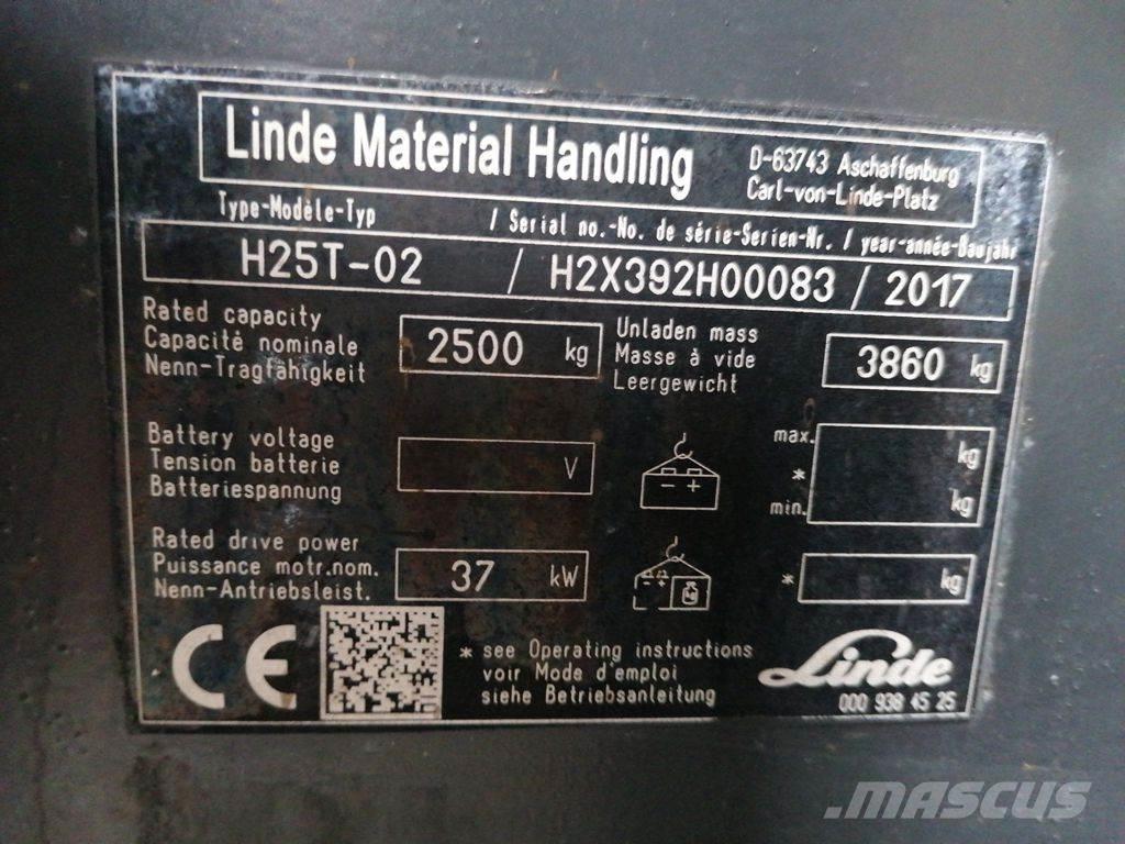 Linde H25T-01 Gas Stapler