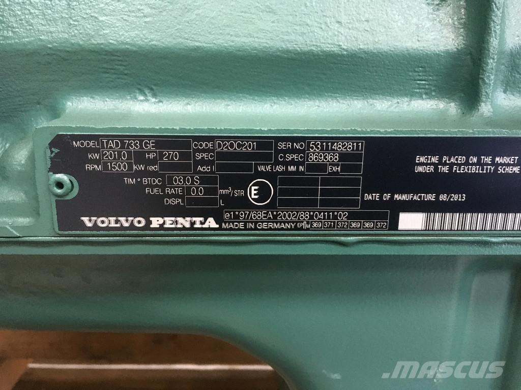 Volvo TAD733GE NEW Motoren